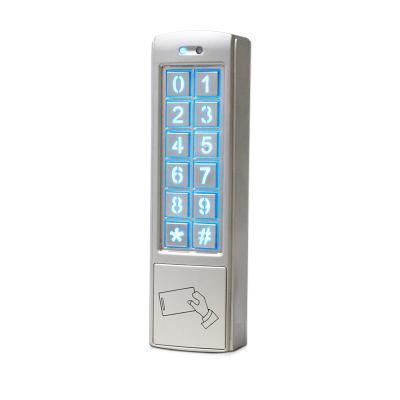 China Connect Two Mental Door Lock 125KHz RFID Proximity Card Reader Weatherproof Access Control Keypad Case For Apartment Office Use for sale