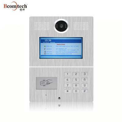 China Aluminum Alloy 7 Inch TCP/IP SUP Android And IOS APP Multi Build Video Intercom for sale