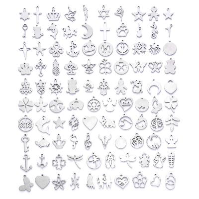 China 100 new pendant bracelets necklaces small casual/sporty jewelry accessories stainless steel handmade diy pendants for sale