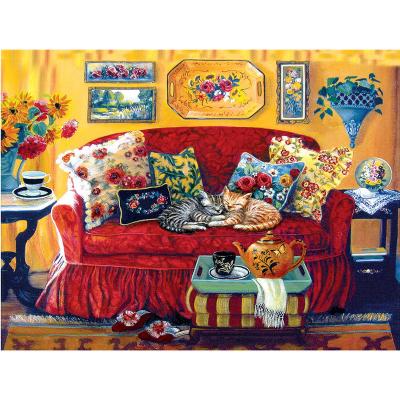 China Full Non-toxic 5D DIY Diamond Painting Sofa Square Drill Gem Art Diamond Paint Canvas Wall Art for sale