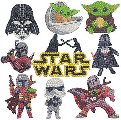 China Non-Toxic Cartoon Hero Diamond Art Boy Stickers By Numbers Kits Diamond Stickers Painting Kits for sale