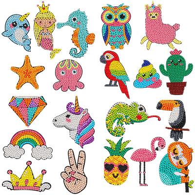 China Non-toxic Children's DIY Puzzle Stickers Heads Diamond Stickers Creative Handmade Toys for sale