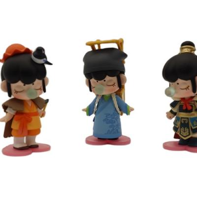 China Eco-Friendly Recycle Hot Sale Custom PVC 3d Cartoon Toys With Company Logo Mini Rubber Model Dolls For Ornaments for sale