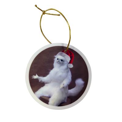 China Eco-Friendly Recycle Personalized Christmas Decorations Bell Shaped Ornaments For Christmas Trees Santa Gifts Laser-engraved Acrylic Ornaments for sale