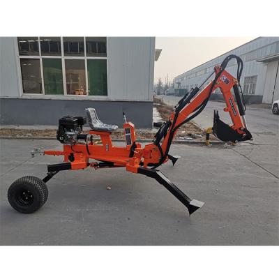 China Offset Backhoe Towable Backhoe Normal/Side Original Factory Supply, Portable ATV Backhoe 9HP Backhoe Digger Small Towable Excavator 2 Wheel Digging for sale