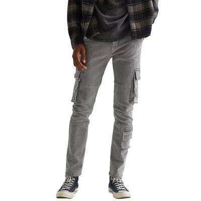 China OEM Breathable Wholesale Custom Cotton Mens Skinny Jeans Pants Wholesale Custom Wash Gray Cargo Pants For Men for sale