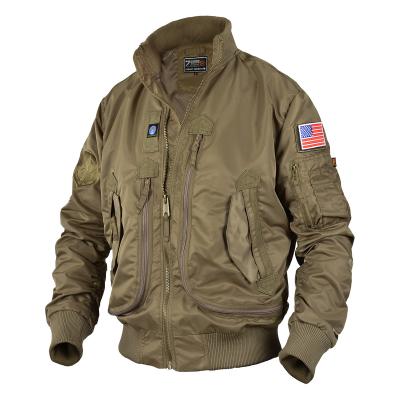 China Custom Made High Quality Warm Breathable Army Green Cotton Bomber Jacket Sale Windproof Hooded Jacket for sale