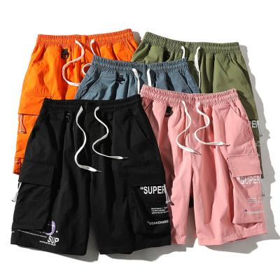 China Anti-Wrinkle 2022 New Pattern Big Pocket Waist Shorts Colorful Men Short Colorful Half Elastic Shorts Cargo Clothing Shorts for sale