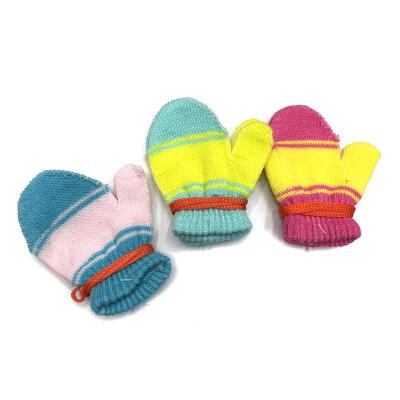 China Cheap plain ABC knitted gloves for kids luvas wholesale stretch gloves winter warm gloves for sale