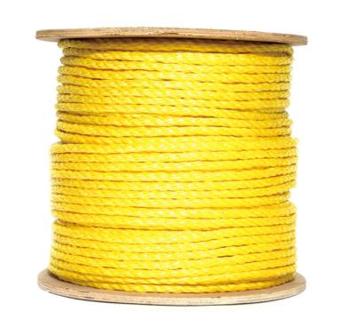 China High Chemical Resistance PP Danline 3 Strands Twisted Rope PP Danline 3 Strands Rope for sale