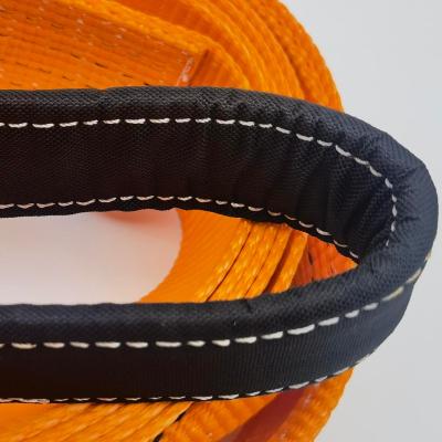 China Safety Factor: 7:1 Polyester Webbing Sling-10T Orange Polyester Webbing Sling for sale