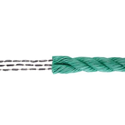 China High Strength And Low Stretch Fishing Lead Rope 3 Strand Leaded PolyTough Twisted Rope for sale