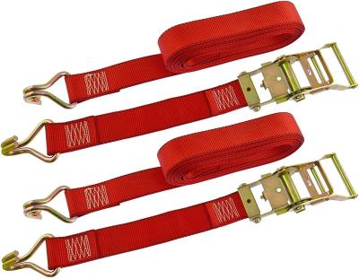 China Low Elongation Ratchet Tie Down Straps - Double J-Hook for sale