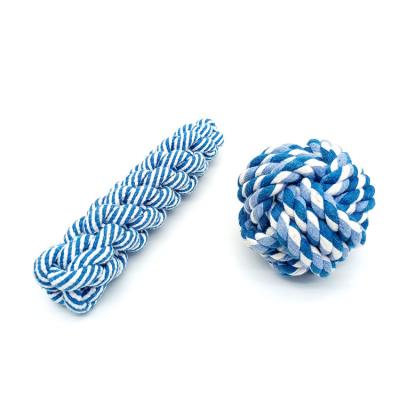 China New Design Sustainable Wholesale Custom Cotton Rope Dog Chew Toys Durable Clean Teeth Dog Toys for sale