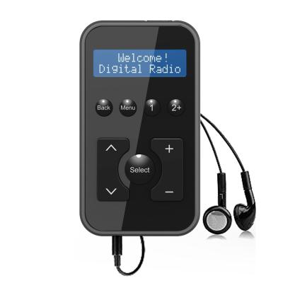 China Hot Jenmart P209 DAB+ FM POCKET DAB RECHARGEABLE PERSONAL RADIO PHONE PLUG (earphone jack) for sale