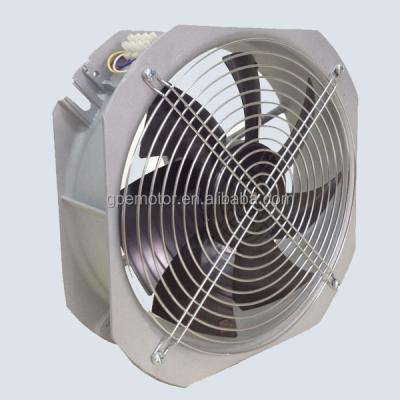 China Stainless Steel 24/48V 250MM Axial Airflow Fan For Telecom Cabinet Draft Exhaust Vaporizer Fan Vane Cooler for sale