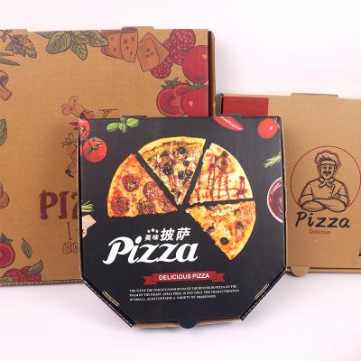 China Recyclable Corrugated Pizza Box Cardboard Delivery Watermark Boxes Customized 6 10 12 14 15 16 18 24 Inch With Logo for sale