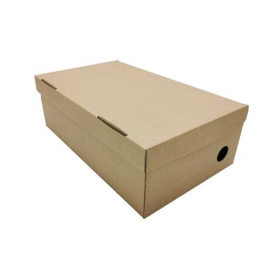 China Recyclable Wholesale Custom Logo Corrugated Shoe Boxes Packaging for sale