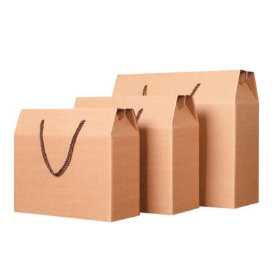 China Recyclable Folding Corrugated Paper Boxes Cardboard Box Wholesale Quality Packing Customized Food Fruit for sale