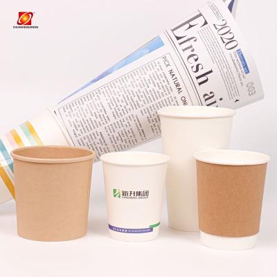 China 8Oz Professional Creative Biodegradable Price Double Wall Coffee Mug Coffee Coated Paper Cups for sale