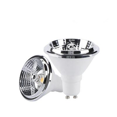 China Residential Plastic-Clad Aluminum Spotlight AR70 Diameter 70mm Lamp Cup 10W GU10 Light Warm White Dimmable AC220V-240V for sale