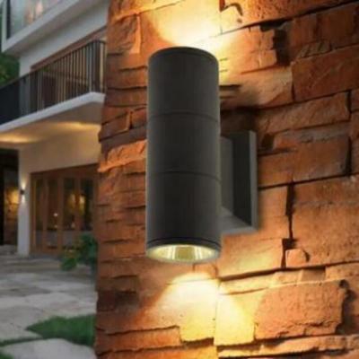 China Tempered Glass Led Waterproof Ip65 Outdoor Wall Lamp Up And Down Outdoor Wall Light Modern Decoration Wall Mounted Porch Corridor Sconce Light for sale