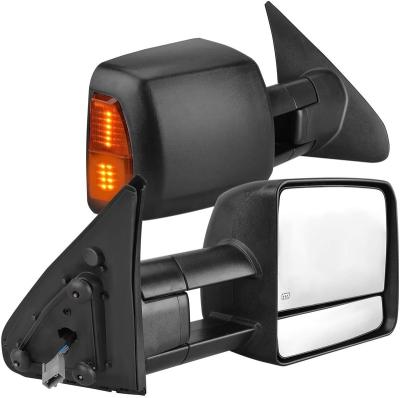 China 2007-2017 US OEM Tundra Towing Mirrors With Power Control Heated Turn Signal Light Pickup Side Tow Mirrors Rectangular for sale