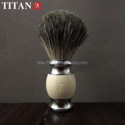 China Naturally Eco-Friendly Shaving Brush With Resin Beard Handle Men's Beard Badger Cleaning Brush for sale