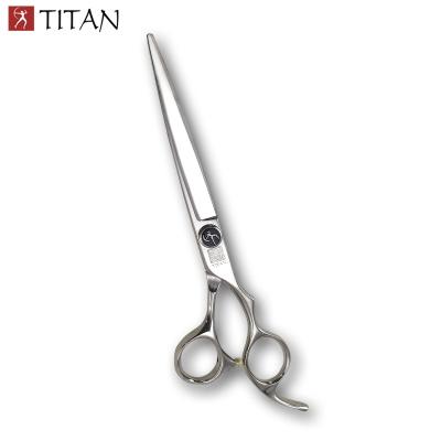 China Professional Product 7inch, 8inch sus440c vg10 Japanese Steel Pet Grooming Scissors Viable TITAN Dogs Cat Grooming Tools Pet Tools for sale