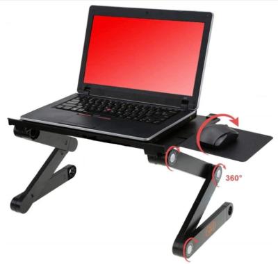 China Small Portable Foldable Aluminum Laptop Smart 2 in 1 Vertical Clamp Unique Expandable Laptop Stand for sale