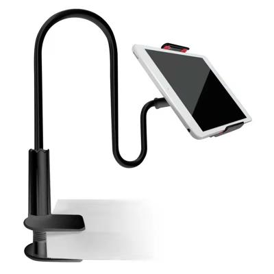 China Floor Adjustable Flexible Arm Neck Tablet Holder Smart Mobile Phone Worm Gooseneck Lazy Stand For Bed for sale