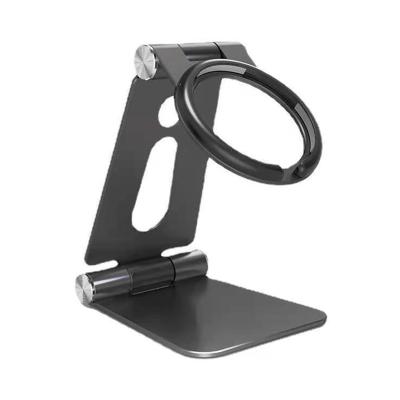 China Adjustable Portable Retractable Swivel Folding Cell Phone Stand Desktop Plastic Stand For Office for sale