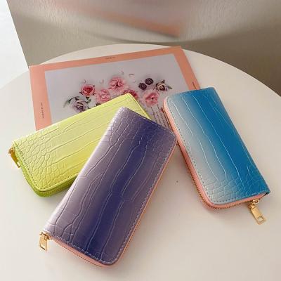 China FANLOSN Fashion Waterproof Leather Passport Holder Coin Purse Ladies Wallet for sale