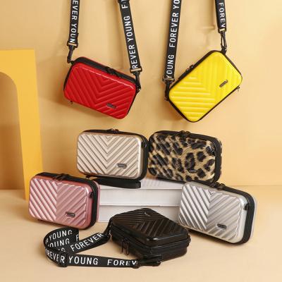 China FANLOSN Fashion Mini Pc Cosmetic Bag Portable Luggage Travel Bags Hard Box Bags Women for sale