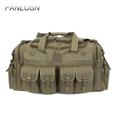 China Large 30 Inch Vintage 600D Polyester Duffel Bag Military Army Travel Tactical Molle Cargo Gear Shoulder Bag for sale