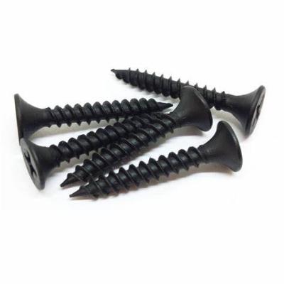 China Wholesale Fine Round 1 China Bugle Head Rhread 1/4 Black Tornillos Knauf Patta Gypsum Drywall Screw for sale