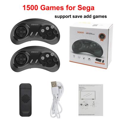 China Retro Classic Games Wholesale HD SG800 Mini Game Stick with 2.4G Dual Wireless Controllers Built in 1500 or 2700 Games Retro Video Game Console for sale