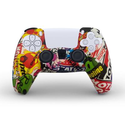 China Easy Installation PS5 Controller Skin Other Game Accessories For PS5 Controller Playstation 5 Soft Silicon Rubber Cover Case for sale