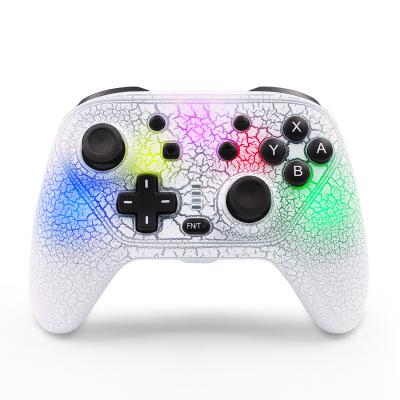 China Touch Buttons Wireless Gamepad Adjustable Colorful Lights For Nintendo Switch Pro/PC/Android IOS Joysticks Multifunction Game Controller for sale