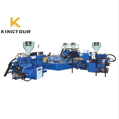 China KT-949 Hotels Four Color PVC / TPR Rotary Sole Making Machine for sale