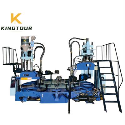 China KT-827 Hotels Vertical 20 Stations Two Color PVC/TPR/TPU/TR Unique Injection Molding Machine for sale