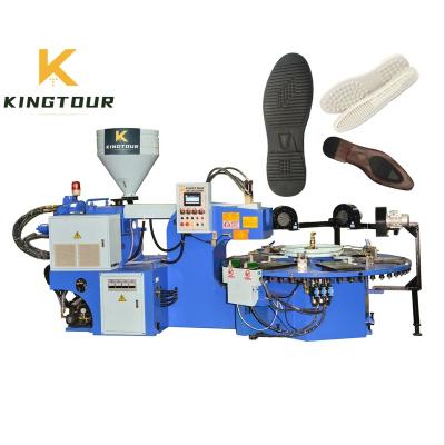 China Hotels Rotary One Color PVC / TPR Sport Shoe Sole Making Machine for sale