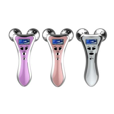 China Beauty V Face Skin Rejuvenation EMS Face Roller Massager Facial Machine Device Face Tone Massager for sale