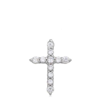 China CLASSIC Jewelry Custom Charms Wholesale Zircon Sterling Silver Western Jewelry Men's Women's Gold Cross Pendant for sale