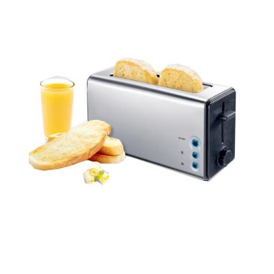 China TS1028 Household High Quality Hot Sales Two Slot Long Bread Toaster With Stainless Steel Decoration for sale