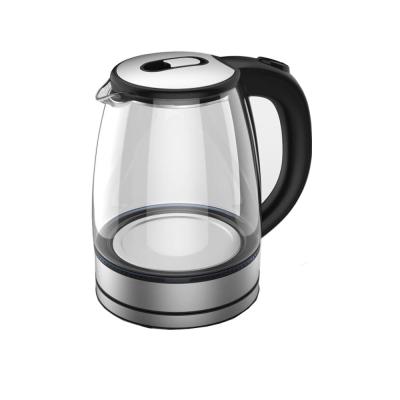 China Hot sales 360 degree rotation base KT2401 1.8L 360 degree cordless base electric glass kettle for sale