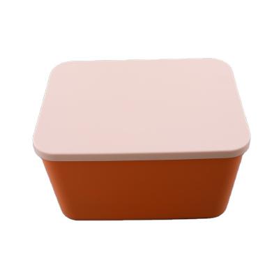 China Sustainable Best Price Custom Home Large Capacity With Handle Lid Plastic Storage Container Food for sale