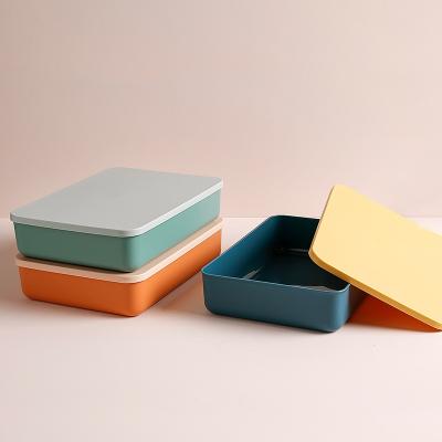 China Wholesale custom viable with plastic cover square seal household other storage boxes and trash cans for sale