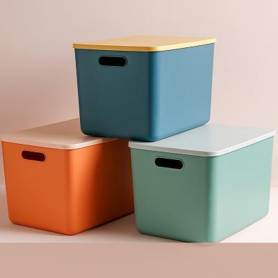 China Sustainable Wholesale Custom With Cover Seal Removable Square Household Plastic Decorative Storage Barrels for sale