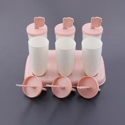 China Sustainable Household DIY Popsicle Molds Ice Cream Tool Customized Mold Wholesale Plastic Popsicles Making Molds for sale